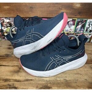 Asics Gel-Nimbus 25 Shoes Womens Size 10 Blue Pink Sneakers Running Athletic Gym